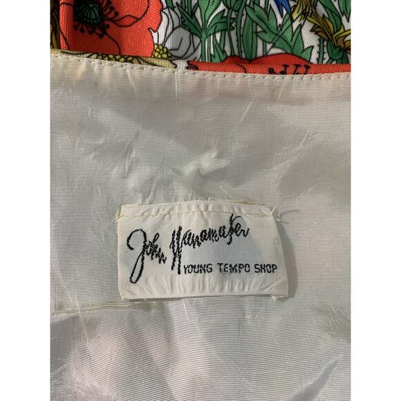 Vintage 1960’s Mod Floral Poppy Button Front Dress Size Small Hippie - Picture 13 of 13